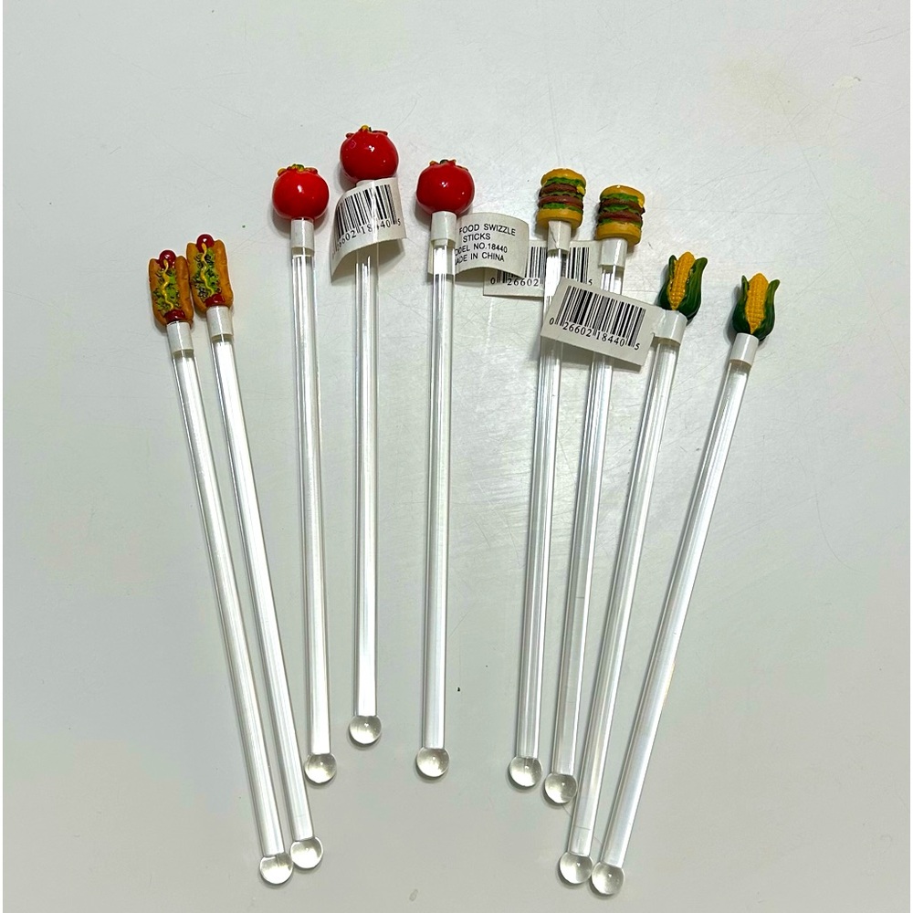 Drink swizzle stick/stirrers set of 9 for BBQ